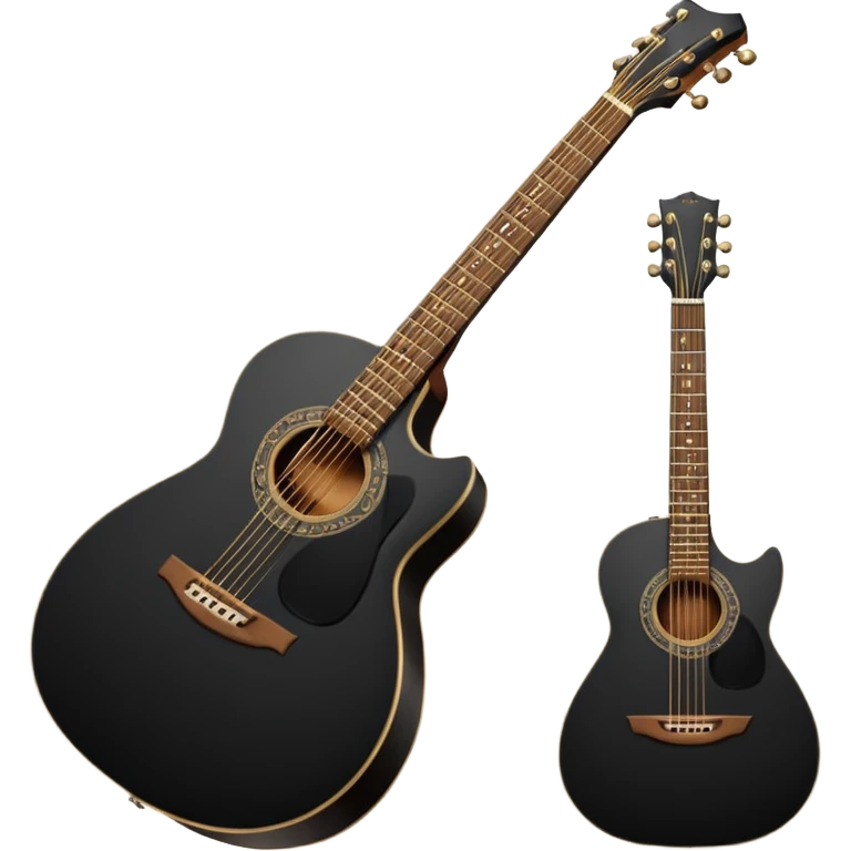 Black guitar emoji
