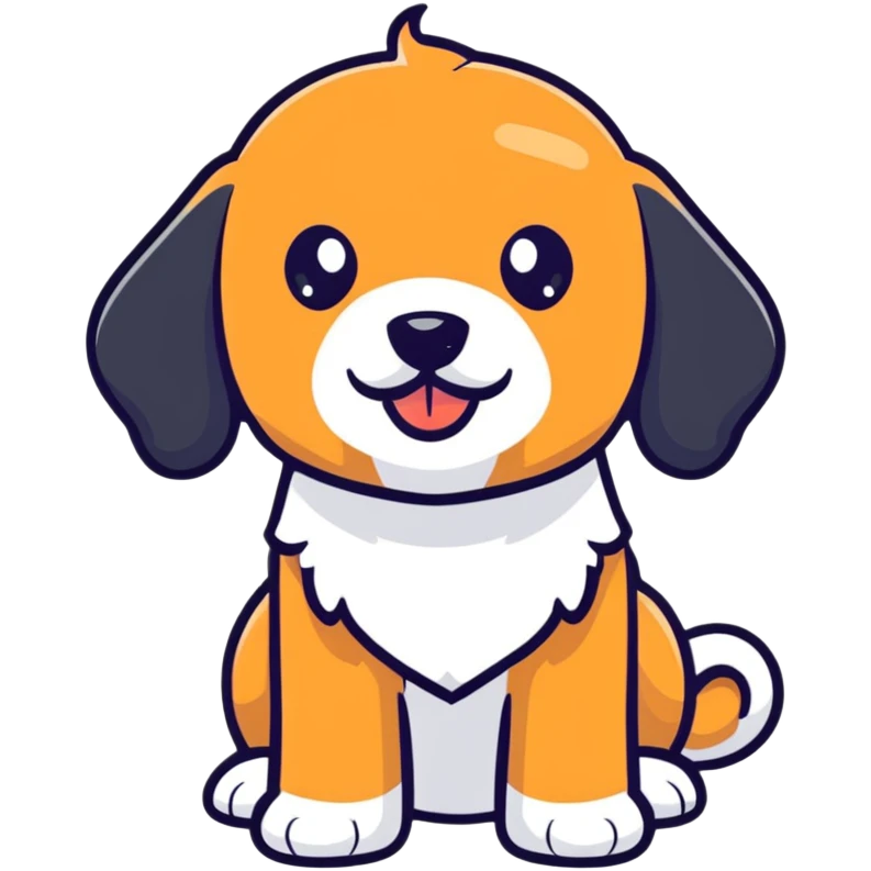 Cavapoo with nose piercing emoji