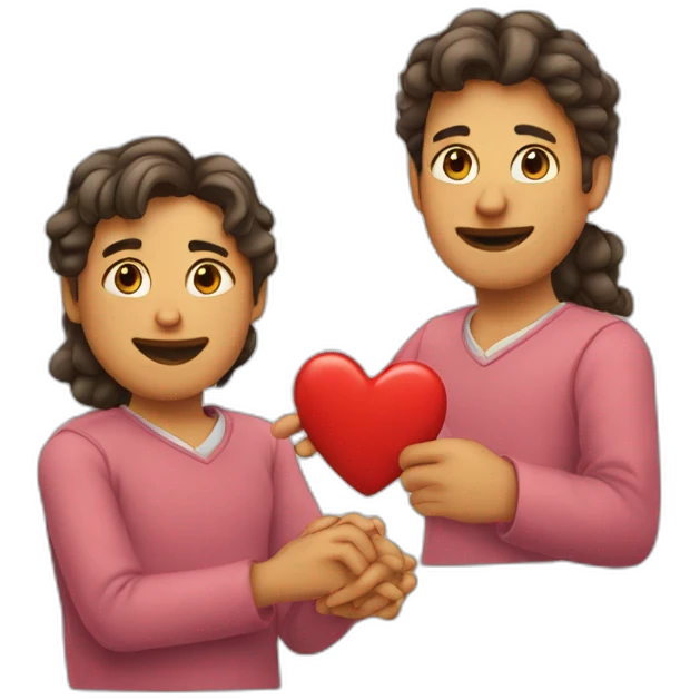 deux doigts qui forment un coeur emoji