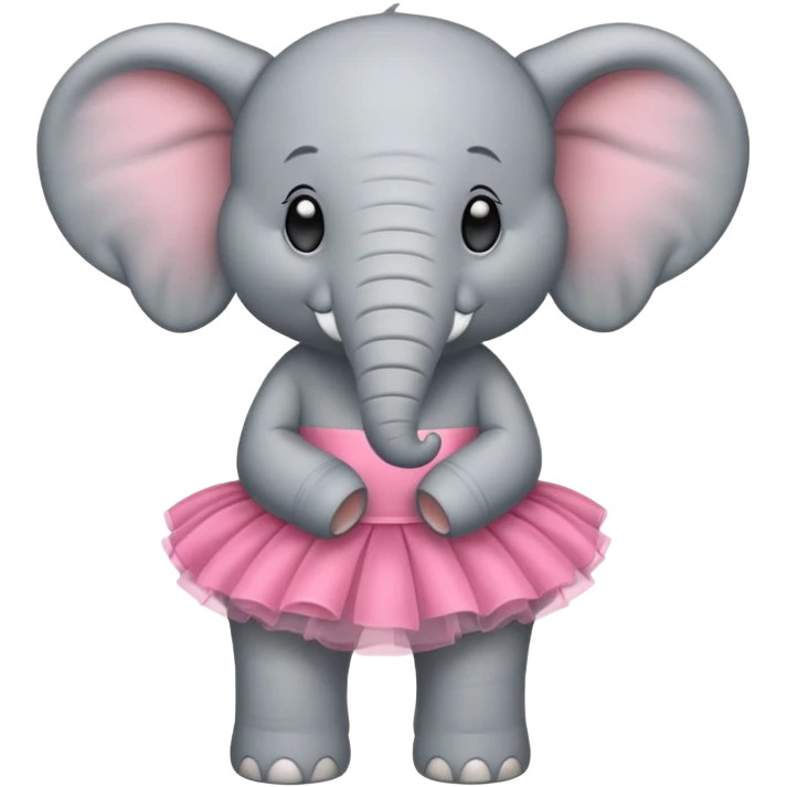 Elephant wearing tutu  emoji