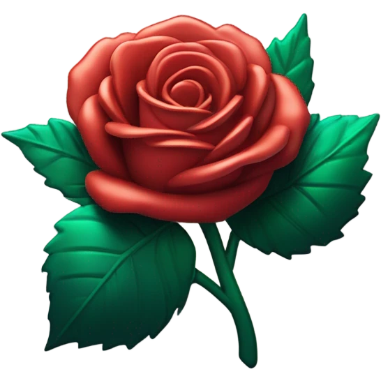 3d rose sticker emoji