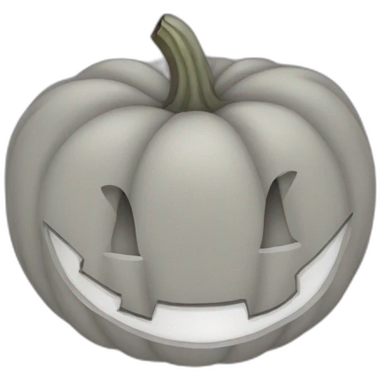 Smile pumpkin moon emoji