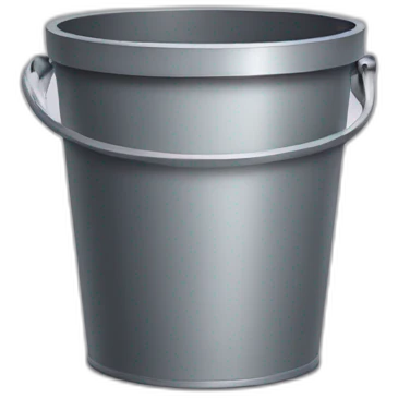 A very sad wastebucket  emoji