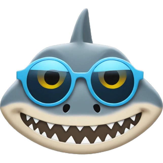Shark sunglasses emoji