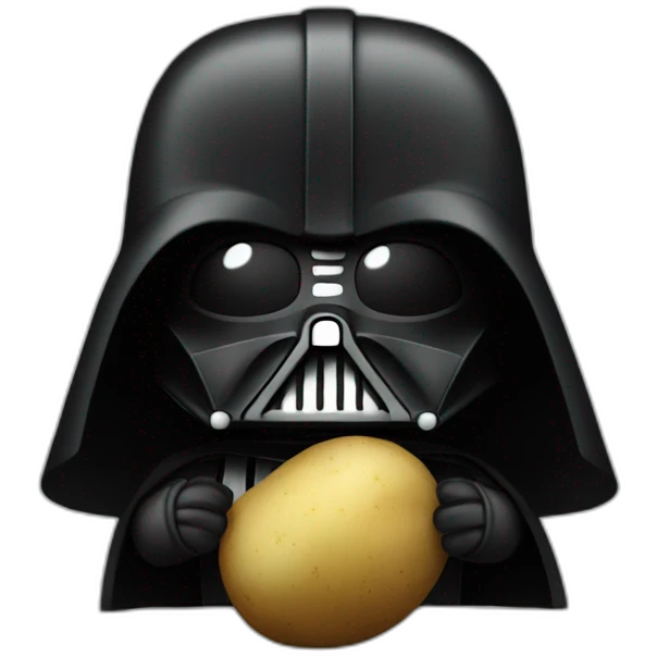 Dark-Vador-eat-potatos emoji