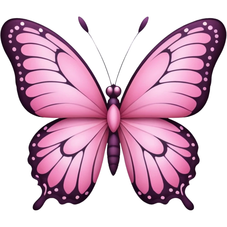 Un papillon rose emoji