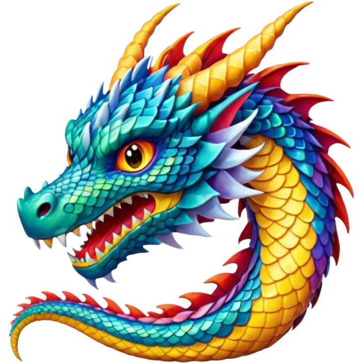 An anime dragon emoji
