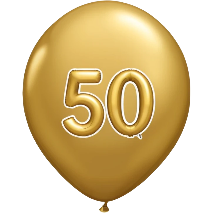 50th birthday balloon emoji