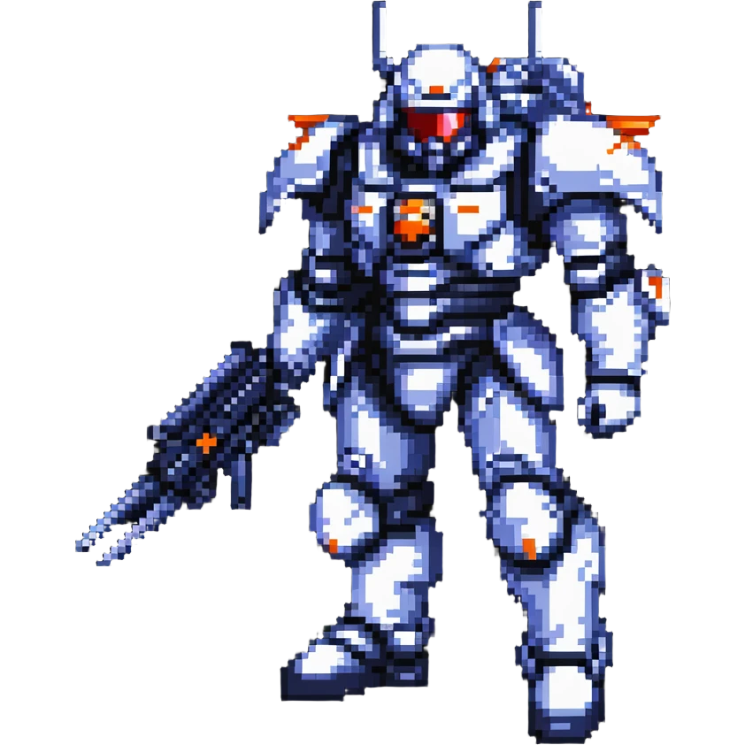 Helldiver soldier with giant mech suit emoji