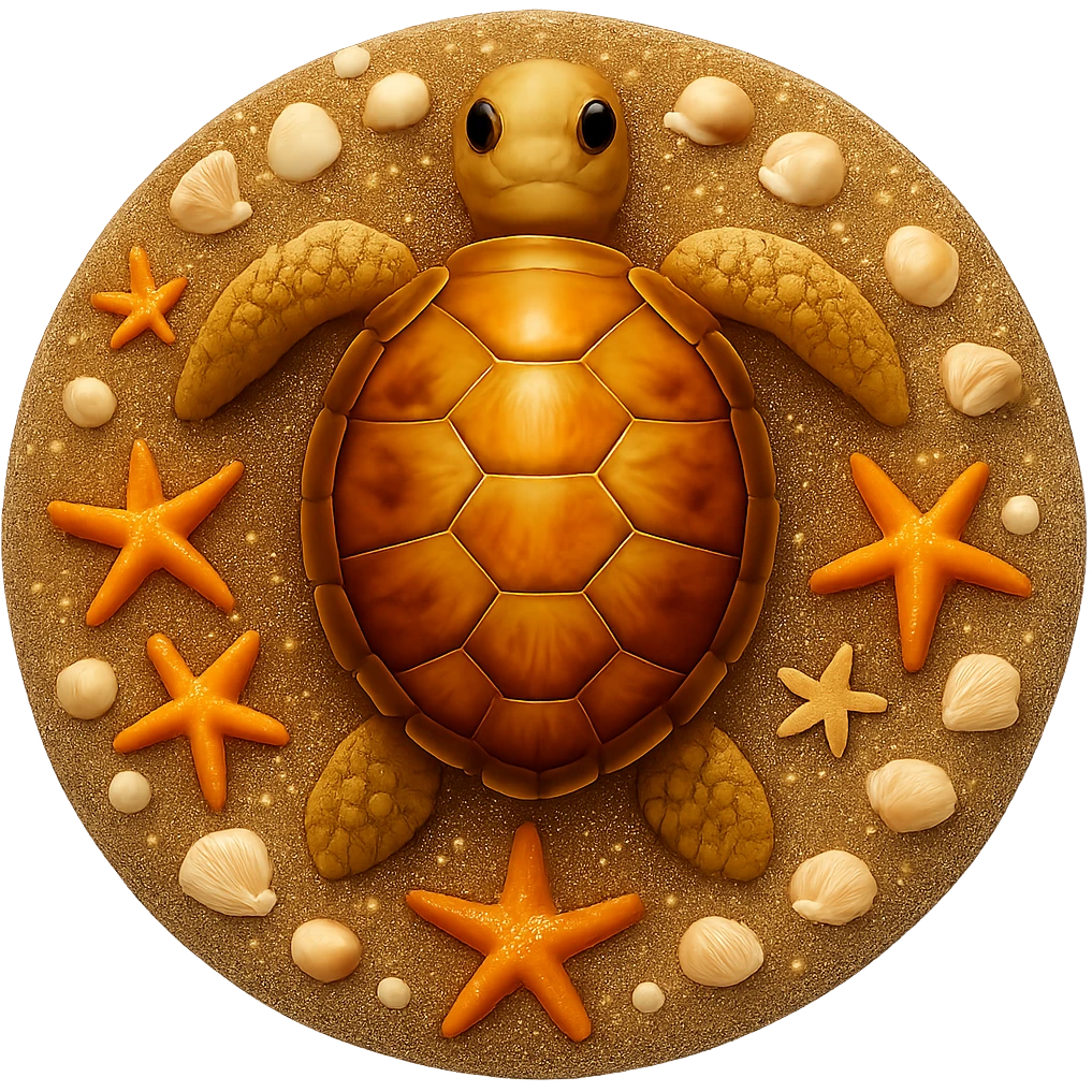 Make the sand look wet from a top-down view in the style of apple emojis. Keep the background transparent if present. emoji