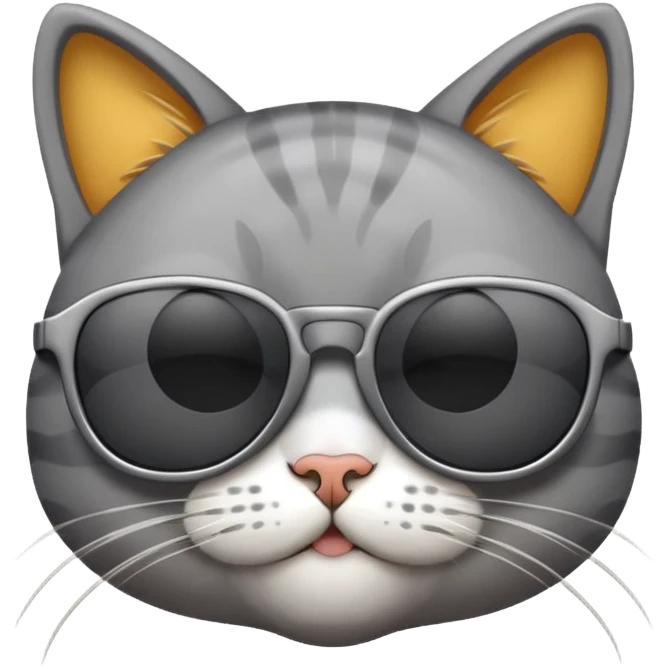 Cat with sunglasses emoji
