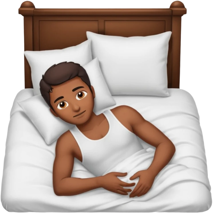 Masculine woman spooning in bed emoji