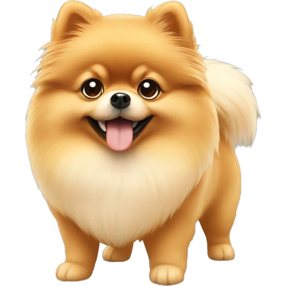 Pomeranian dog ￼ emoji
