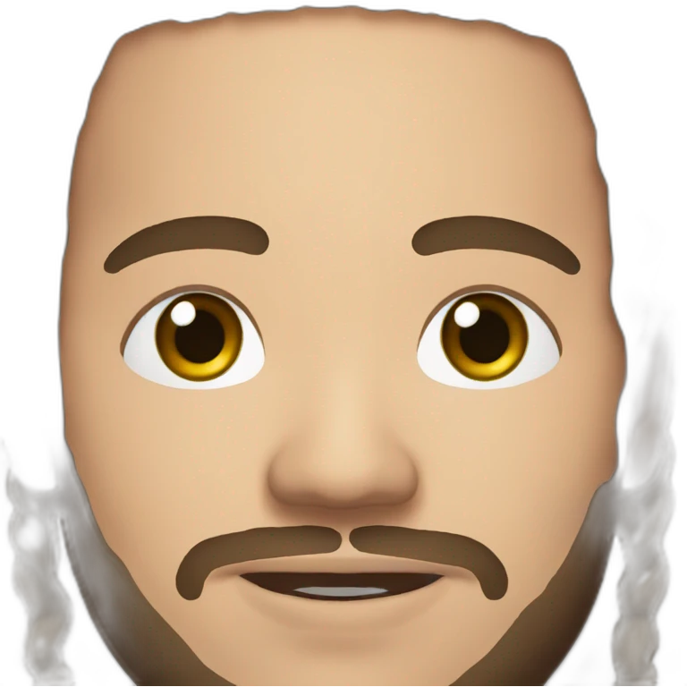 Post malone whit face tattoo emoji