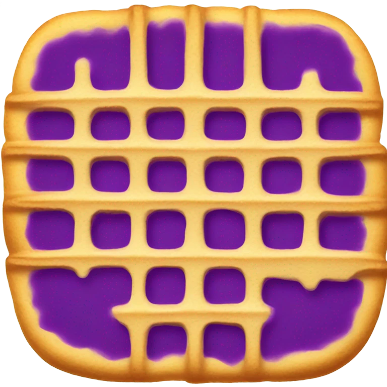 Purple waffle emoji