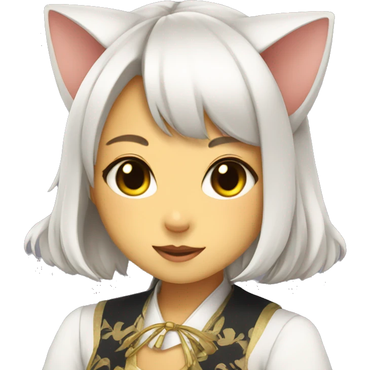rich neko girl emoji