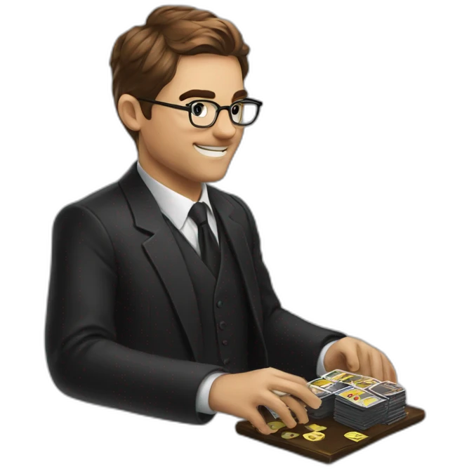Lawyer playing magic the gathering emoji