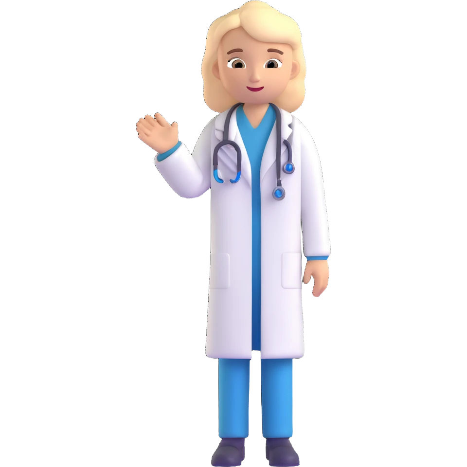 doctor in white coat emoji