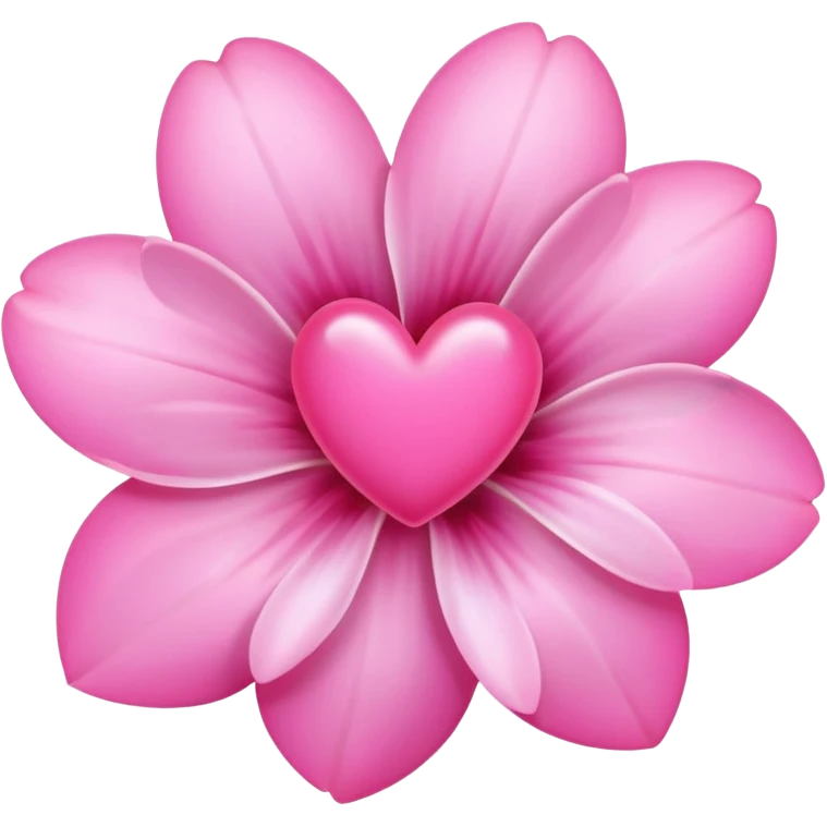 Pink heart-pink flower-pink nails emoji