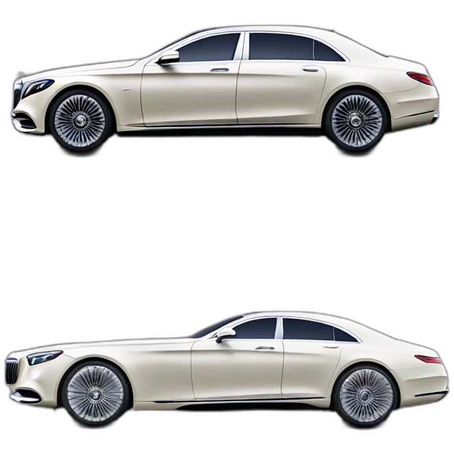 Mercedes maybach 2023 two color profile view emoji