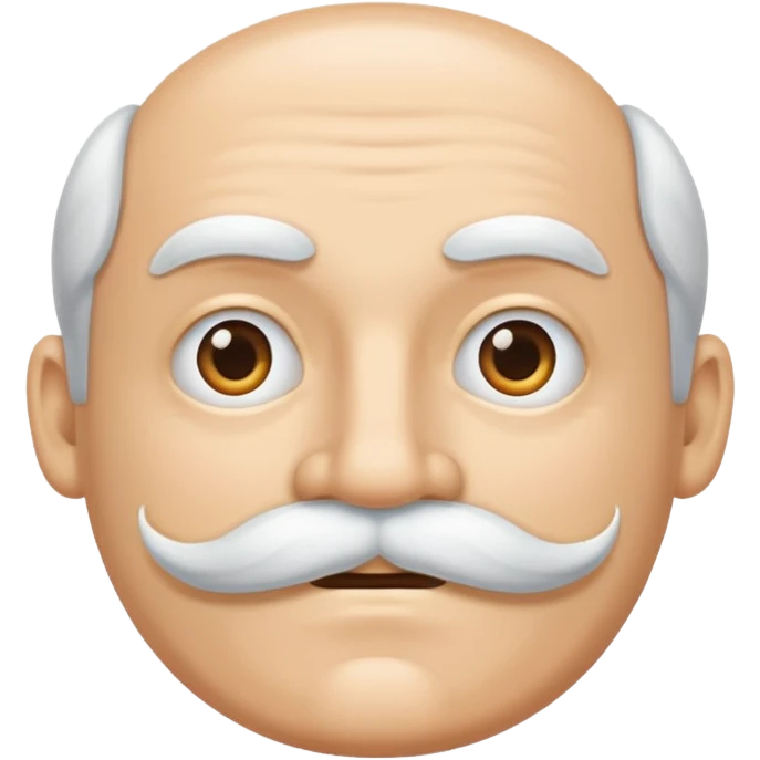 white mustache emoji