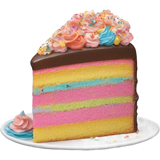 Yummy cake slice emoji