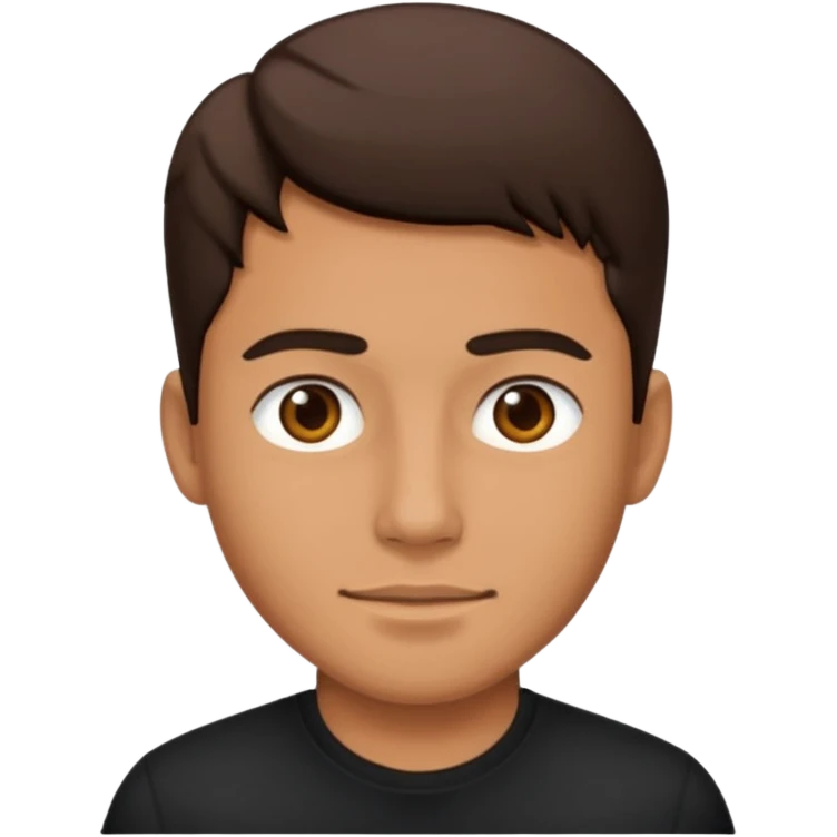 ⁶🤷🏾‍♂️⁷ change color of the shirt to black  emoji