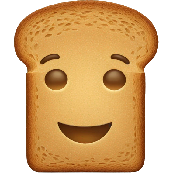 whole grain bread dark emoji