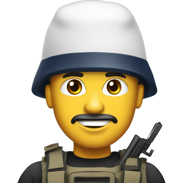 Navy seal with smart phone emoji