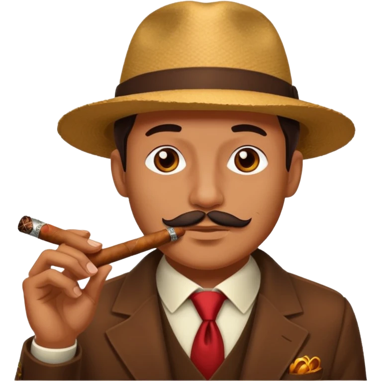 Man smoking cigar emoji