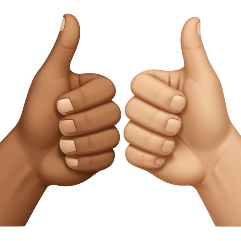 👍 and 👎 combined together emoji