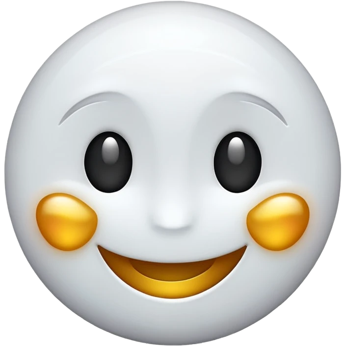 glitter white emoji smile emoji