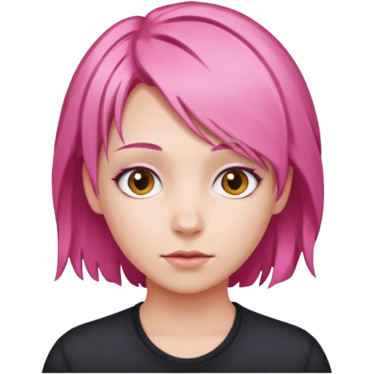  pink hair  emoji