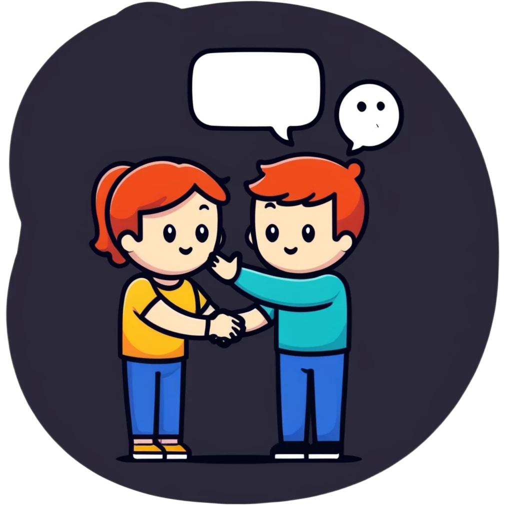 couple embracing with speech bubble saying tumse emoji