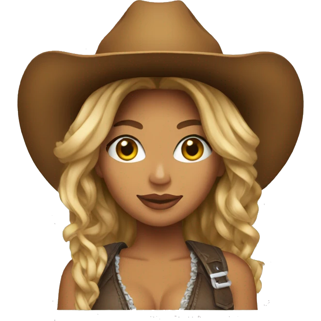 beyonce in cowboy hat emoji