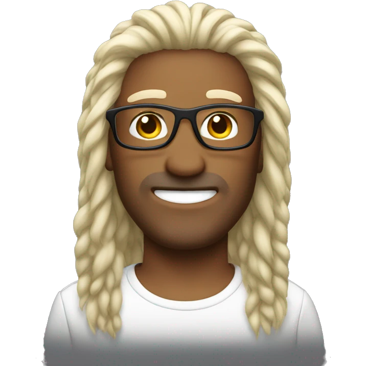 Mullet hairstyle  Brille  emoji