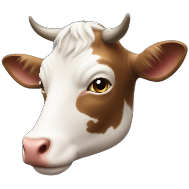 Un chat vache emoji