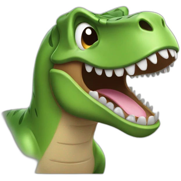 Laughing trex crying emoji