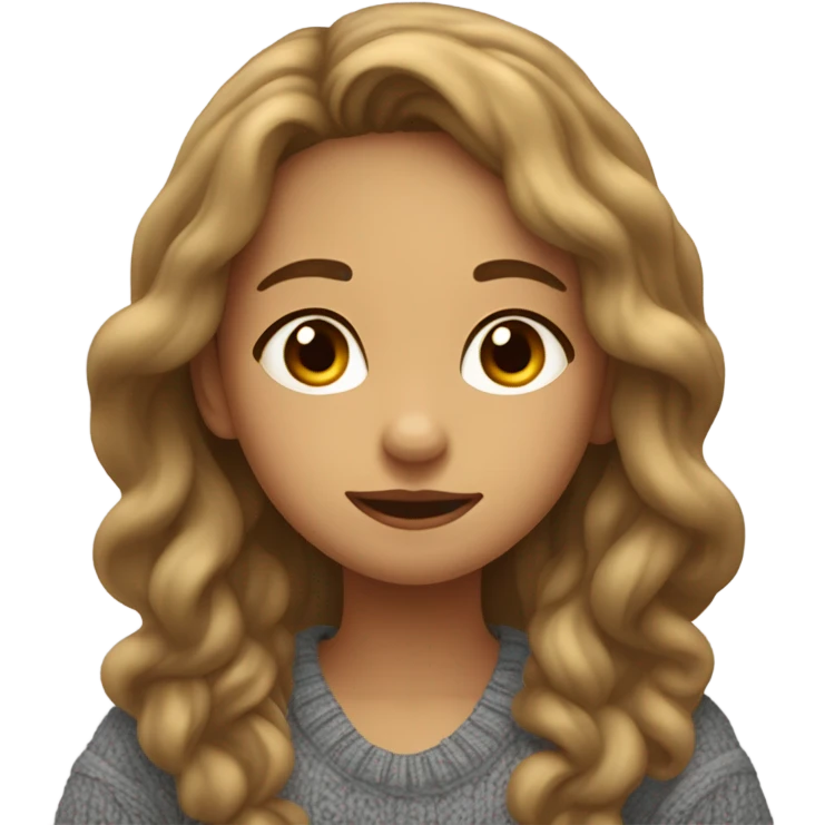 shy girl  emoji