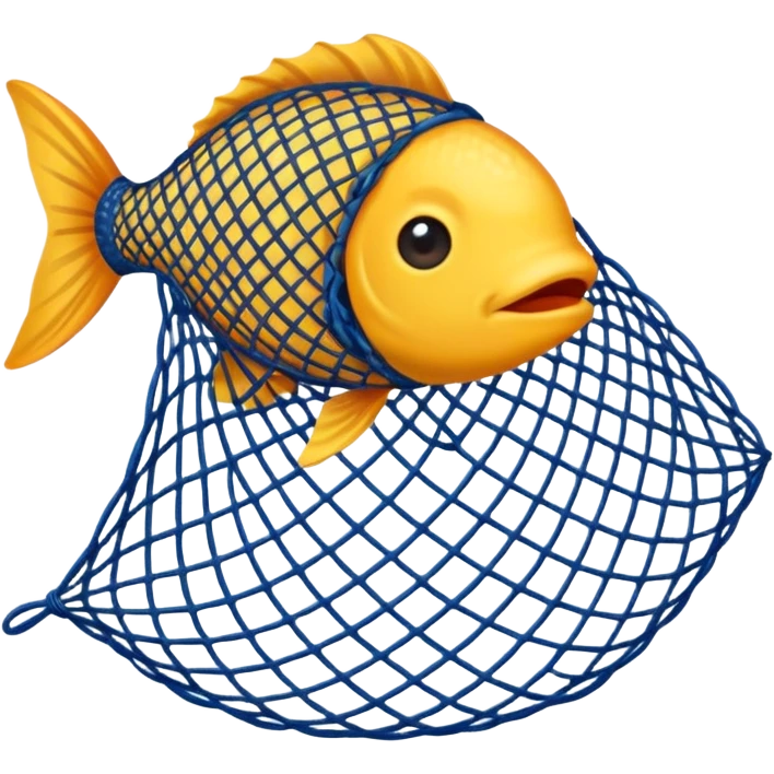 Fish net without fish in it emoji