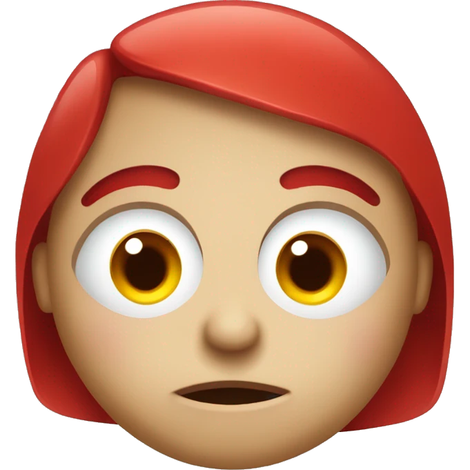  face with red, bloodshot, and puffy eyes, likely with bags under the eyes and a tired expression. emoji