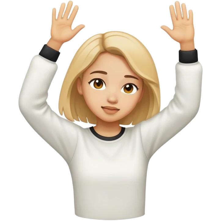girl dabbing emoji