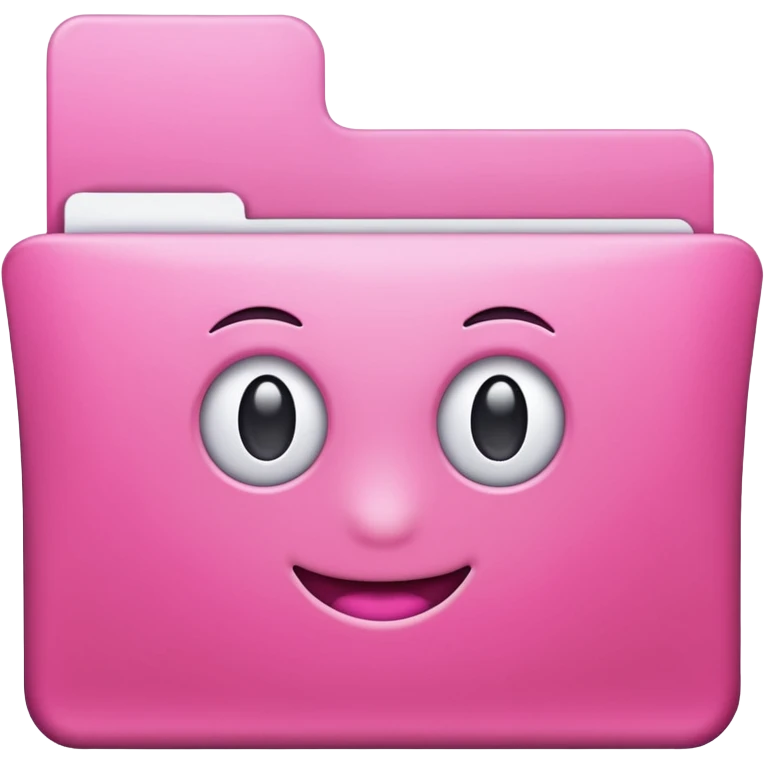 simple pink folder emoji