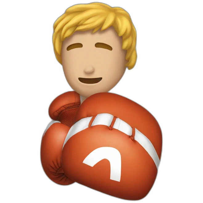 emoji con guantes de boxeo emoji