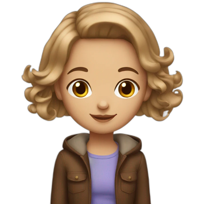 birthday white brown hair girl emoji