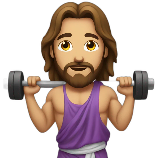 jesus work out emoji