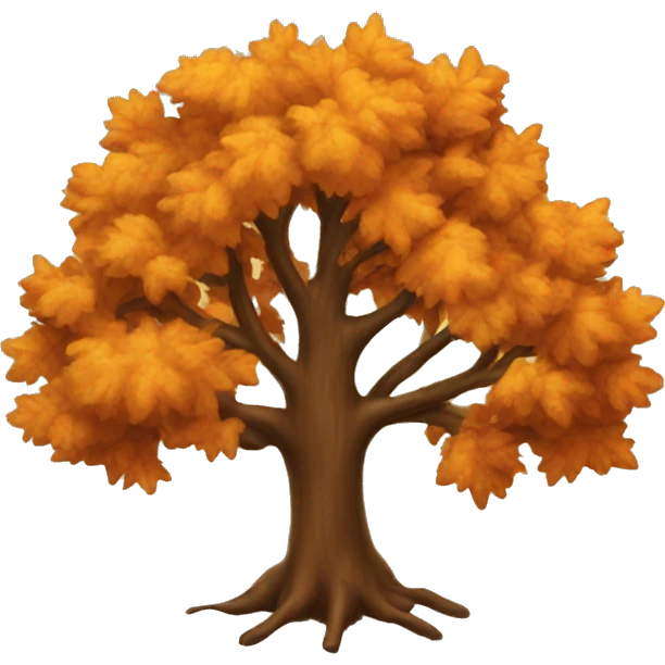 Autumn tree emoji