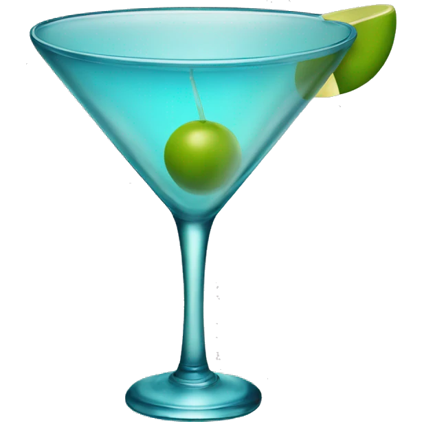 martini glass emoji