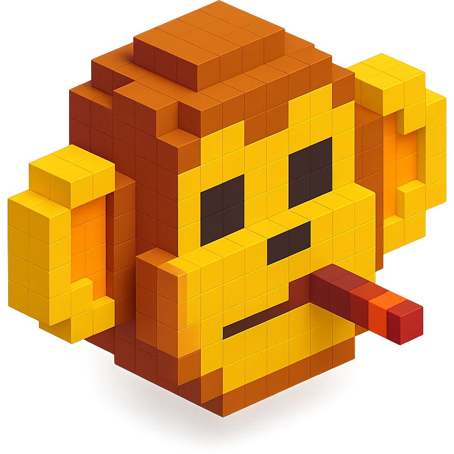 monkey with cigar emoji