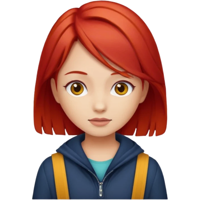 girl red hair emoji